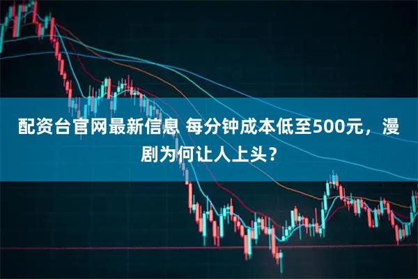 配资台官网最新信息 每分钟成本低至500元，漫剧为何让人上头？